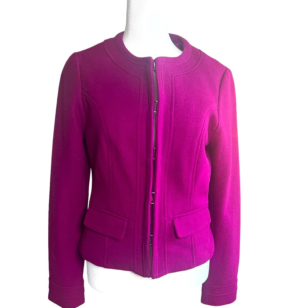Cynthia Rowley Fuschia Tweed Blazer Jacket. Size Small Excellent Condition.